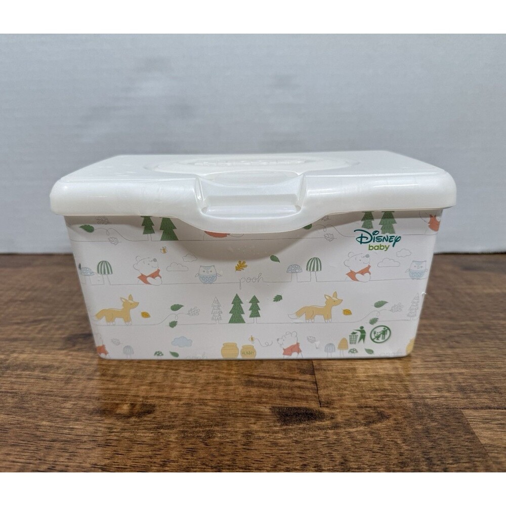 Huggies Disney Baby Refillable Wipes Tub Container w/ Flip Top Lid White
